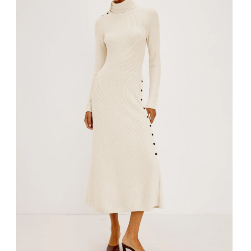 Rails KAT SWEATER DRESS IVORY