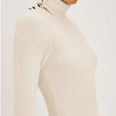 Rails KAT SWEATER DRESS IVORY