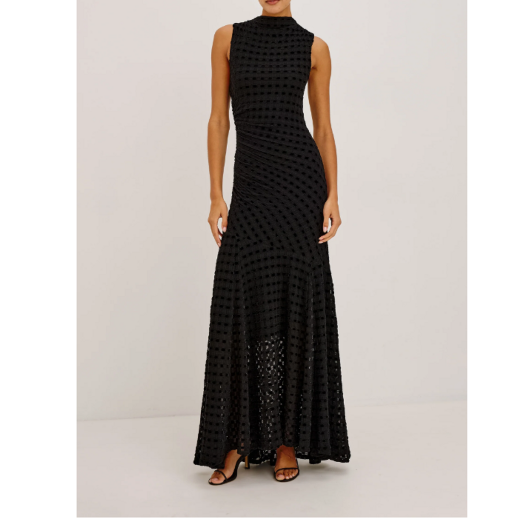 Rails COSMOS DRESS BLACK CHECKERBOARD