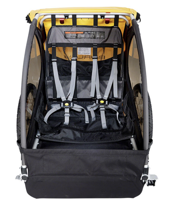 Burley Bee 2016 Child Trailer Yellow Double Seat