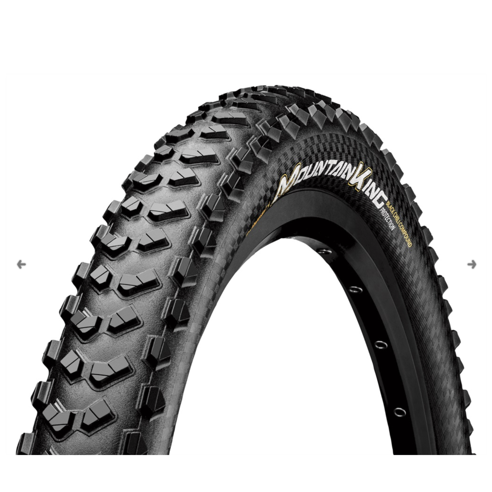 Continental - Mountain King ProTection Tire - 29 x 2.3, Tubeless, Folding, Black, 240tpi  (TR9086)