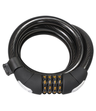 SERFAS - CL-15 15MM COMBO COILED LOCK W/ BRACKET