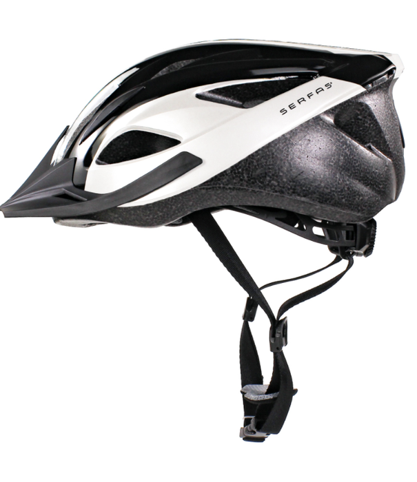 SERFAS Helmet HT-200WTBK Karv Gloss WHT/BLK SM/MD (SERFAS)
