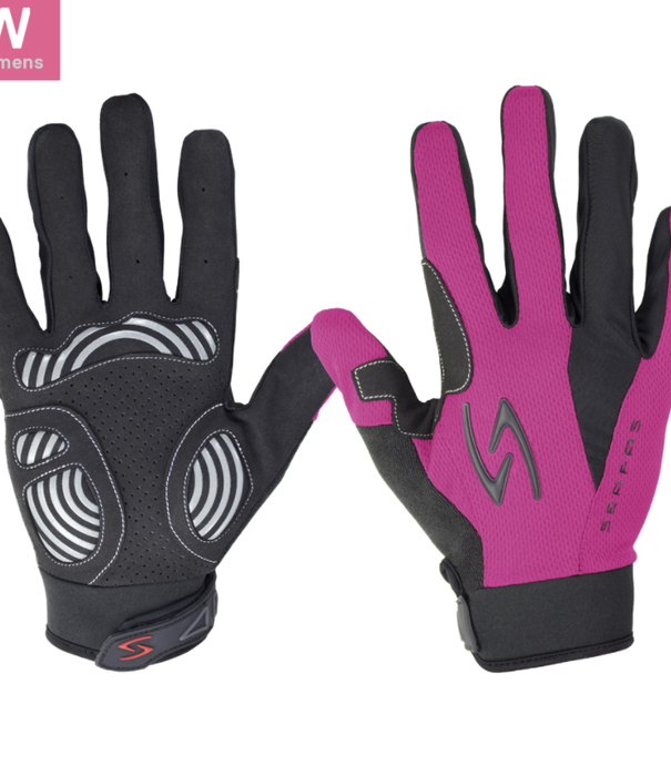 SERFAS ZLW-PK-4 ZEN Long Finger Gloves Pink Womens LG (SERFAS)