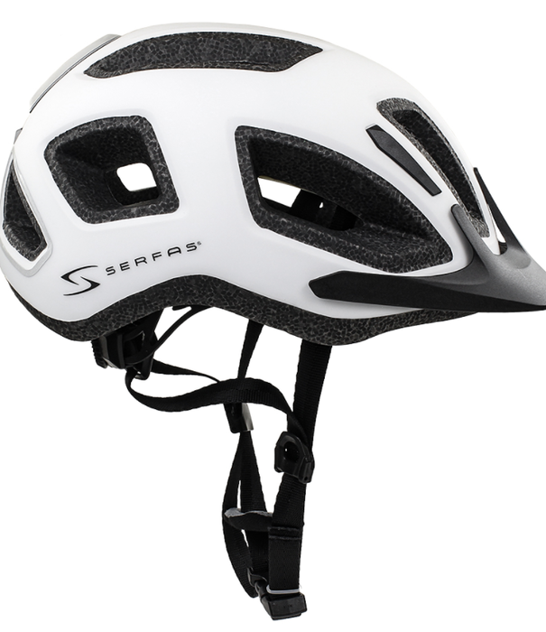 SERFAS Helmet HT-404WTBK Metro Matte White LG/XLG (SERFAS)