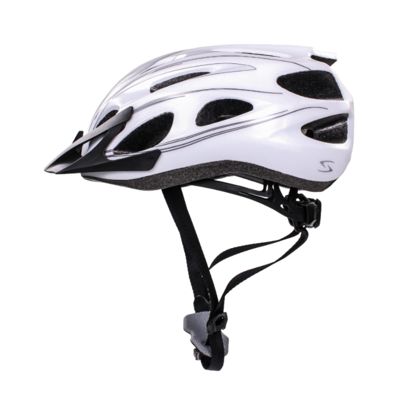 SERFAS HELMET HT-300WTSL  VAULT GLOSS WHT/SLV SM/MD   (SERFAS)