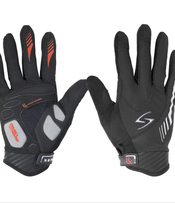 SERFAS RLM-BK-4 Mens Long Finer Glove Black LG