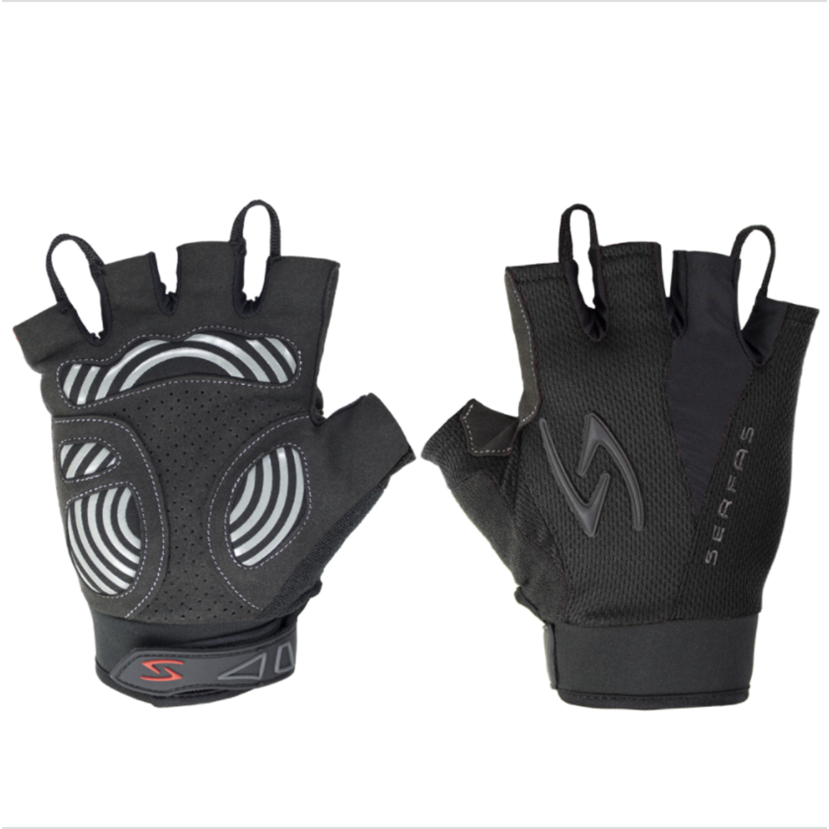 SERFAS ZSM-BK-3.1 Mens Short Finger Gloves Black MD