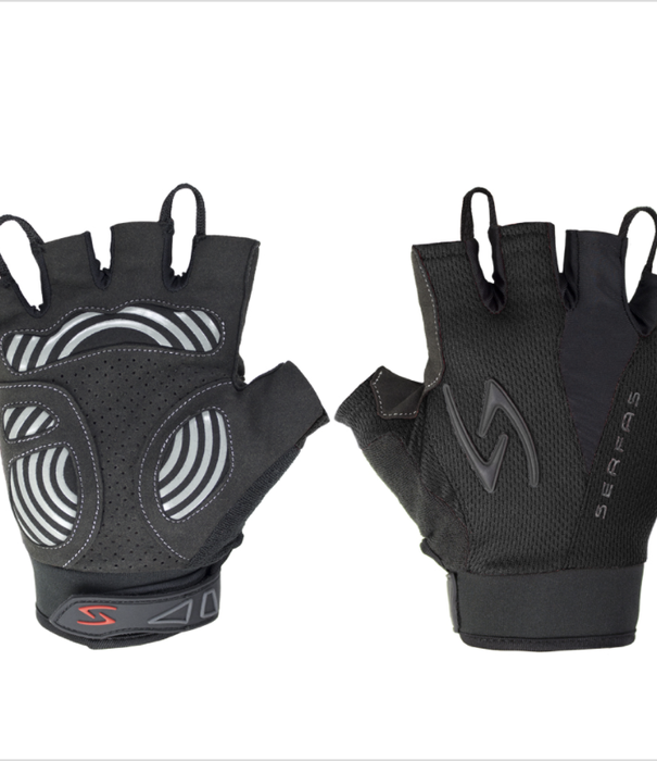 SERFAS ZSM-BK-3.1 Mens Short Finger Gloves Black MD