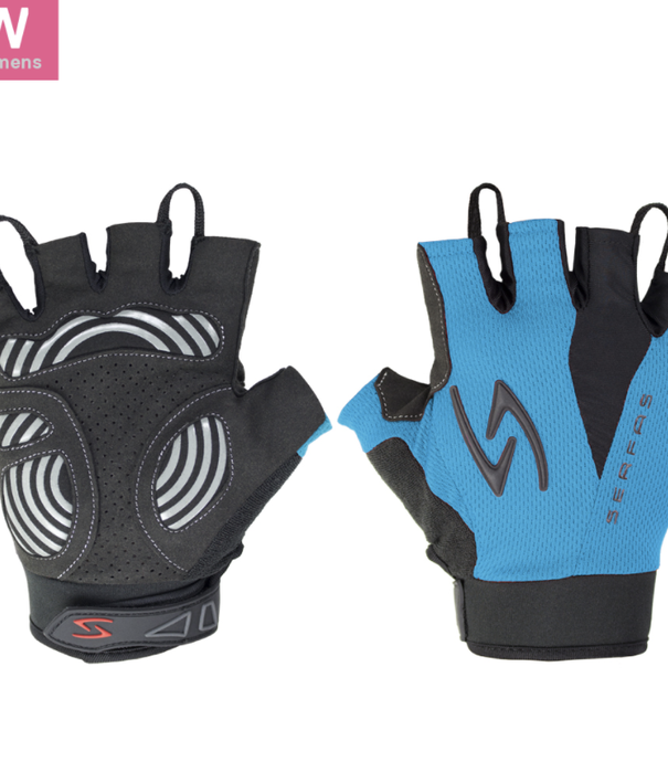 SERFAS ZSW-BL-2 Womens Short Finger Gloves Blue SM