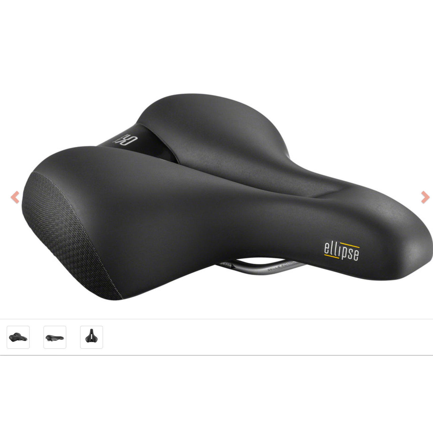 Selle Royal SELLE ROYAL - ELLIPSE SADDLE - STEEL BLACK RELAXED (SA1093)