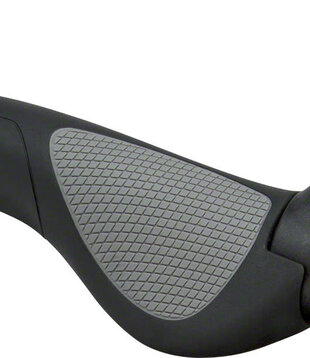 Ergon GP3 Grips - Black/Gray, Lock-On, Small