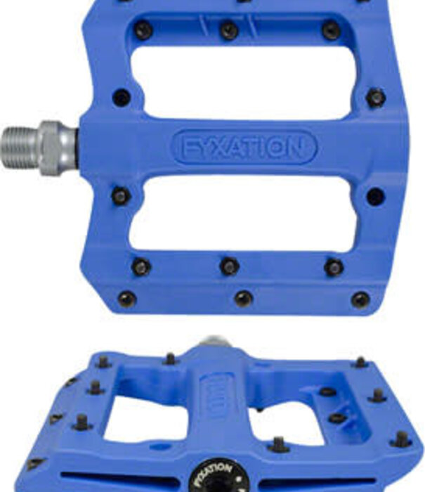 Fyxaton Fyxation Mesa MP Pedals - Platform, Composite/Plastic, 9/16", Blue  (PD8945)