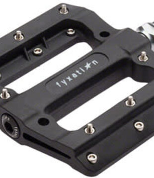 Fyxation Mesa MP Pedals - Platform, Composite/Plastic, 9/16", Black/Silver (PD8910)