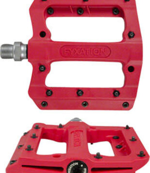 Fyxation Mesa MP Pedals - Platform, Composite/Plastic, 9/16", Red (PD8944)