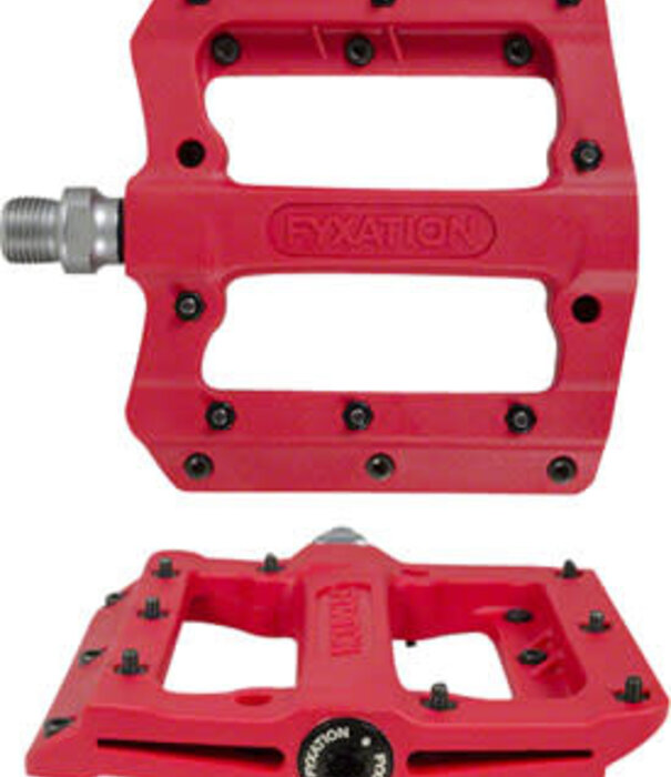 Fyxaton Fyxation Mesa MP Pedals - Platform, Composite/Plastic, 9/16", Red (PD8944)