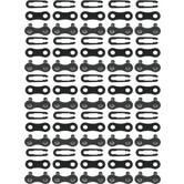 KMC Z410 Master Link - Single Speed 1/2" x 1/8", Black, 25 Pairs (CH4089)