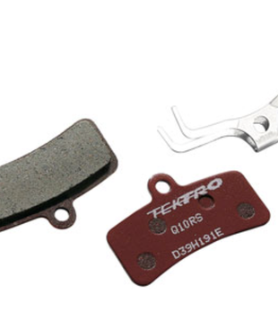 TEKTRO - Q10RS DISC BRAKE PAD - Resin - For Use With 4-Piston Calipers, Red