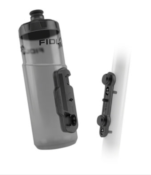FIDLOCK WB0170 Fidlock TWIST Water Bottle Cage Set - Bike Base Mount, Bolt-On, 600ml, Smoke