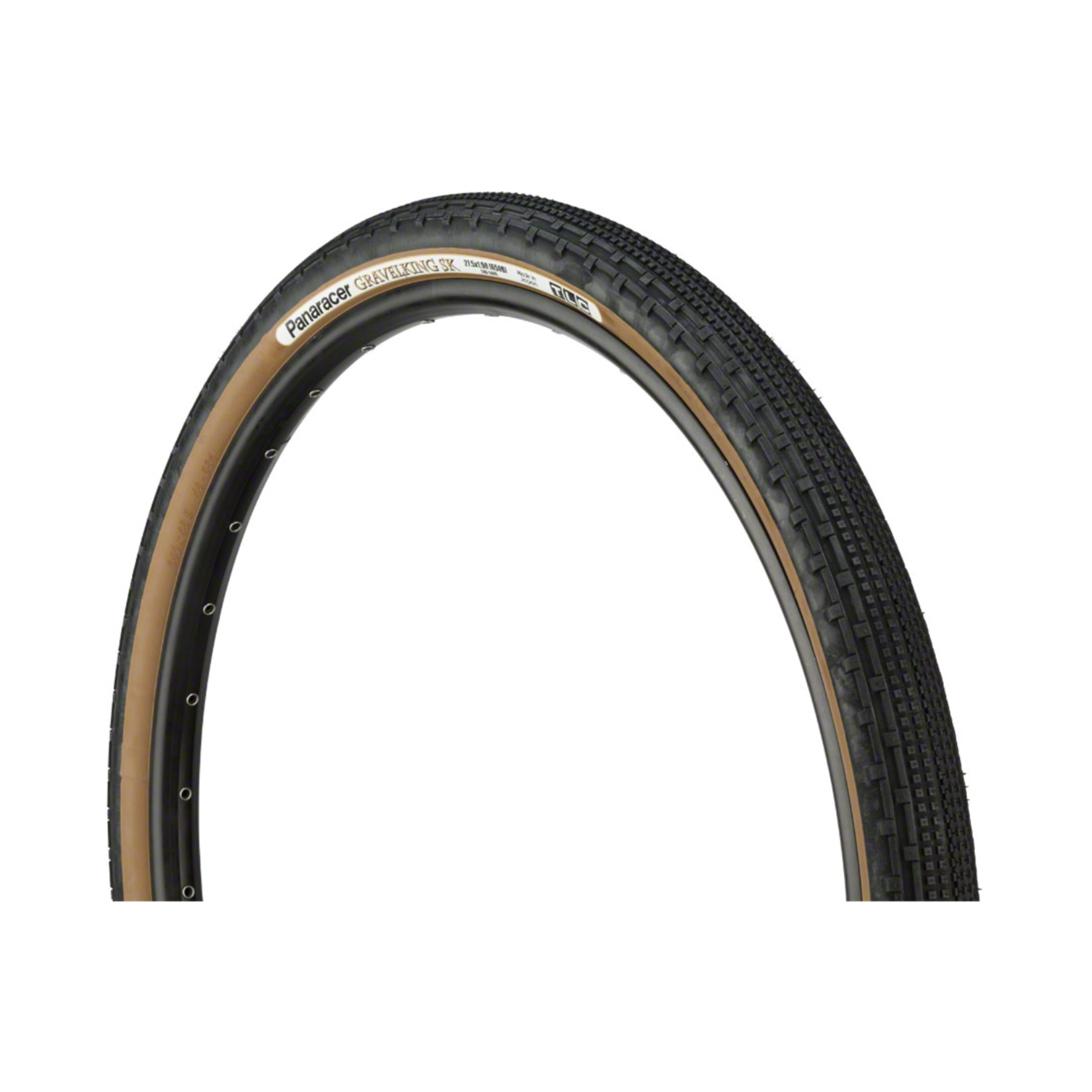 PANARACER TR2337 Panaracer GravelKing SK Tire - 650b x 48, Tubeless, Folding, Black/Brown