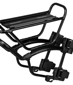 Topeak TetraRack R1 Front Rack  - Fork Blade Strap Mount, QuickTrack Compatible, Black