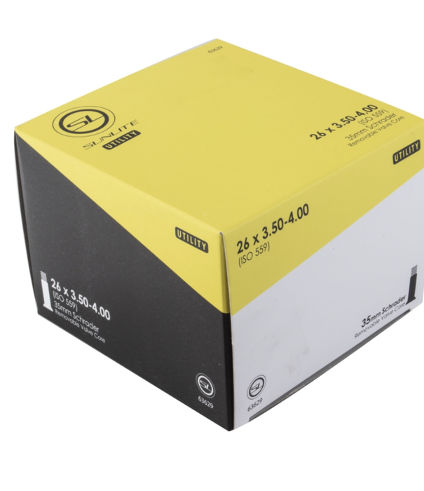 SUNLITE -  UTILITY TUBE  26x3.50-4.00 SV35 FFW106mm Schrader 63629