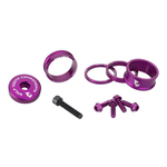HD0273 Wolf Tooth BlingKit: Headset Spacer Kit 3, 5,10, 15mm, Purple