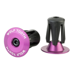 HT1008 Wolf Tooth Alloy Bar End Plugs - Purple