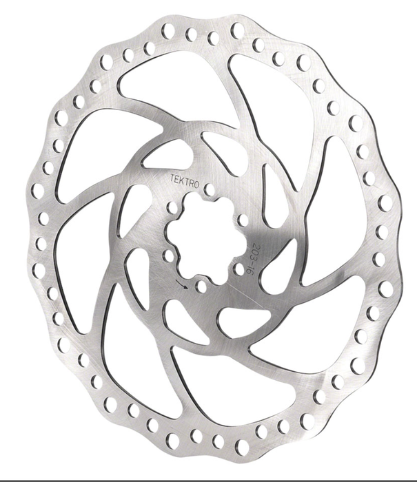 Tektro TEKTRO - TR180-16 DISC ROTOR - 180MM - 6-Bolt, Silver