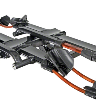 AR1759 Kuat NV 2.0 Hitch Bike Rack - 2-Bike, 1-1/4" Receiver, Metallic Gray/Orange