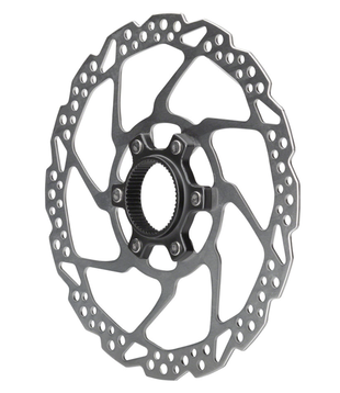 SHIMANO - DEORE SM-RT54-M DISC BRAKE ROTOR - 180mm, Center Lock, For Resin Pads Only, Silver BR0904