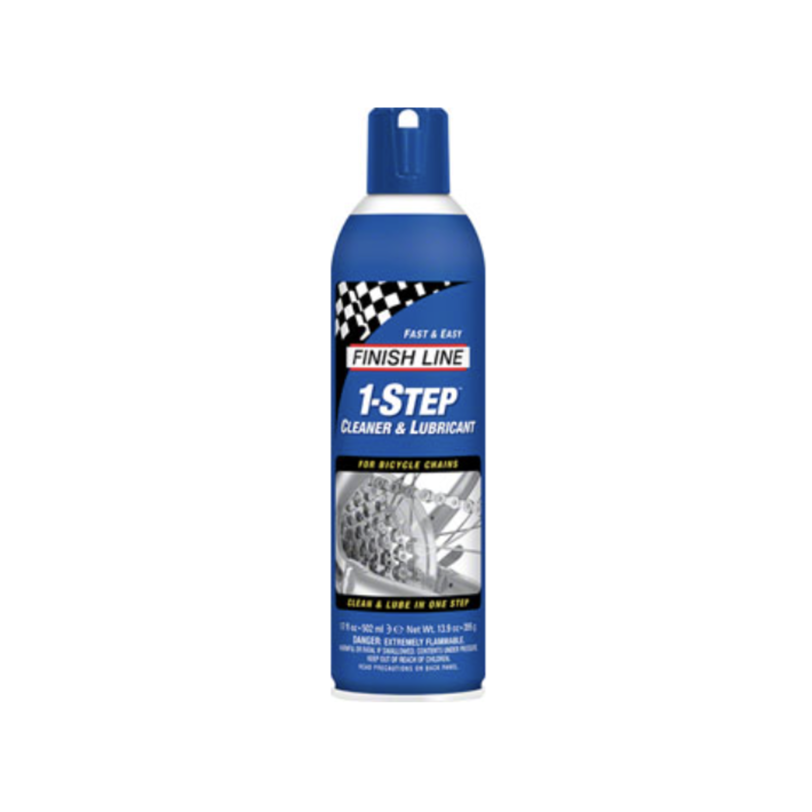 LU2664 Finish Line 1-Step Cleaner and Bike Chain Lube - 17 fl oz, Aerosol