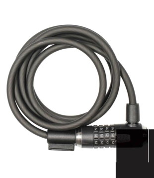 Kryptonite, KryptoFlex 1230, Cable lock, Combination, 12mm, 300cm, 9.8', Black810508-04