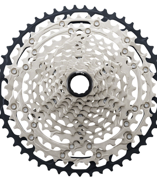 SHIMANO Shimano SLX CS-M7100 Cassette - 12-Speed, 10-51t, Silver/Black, Micro Spline FW0704