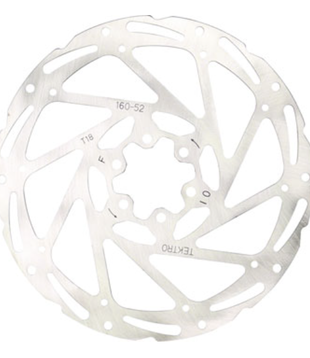 Tektro TR203-52 Disc Rotor - 203mm, 6-Bolt, 1.8mm Thickness, For 2-Piston Calipers, Silver - BR1630
