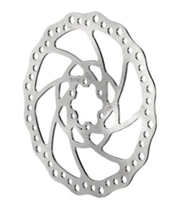 Tektro Tektro TR180-17 Disc Brake Rotor - 180mm, 6-Bolt, 2.3mm Thickness, Silver - BR7388