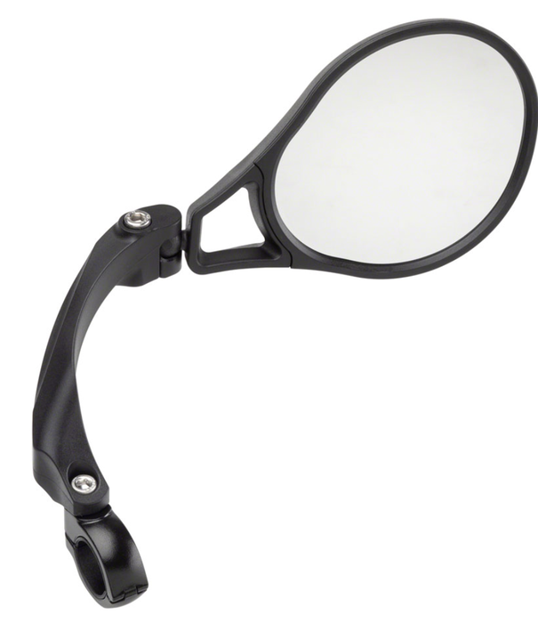 MSW - HANDLEBAR MIRROR - FLAT BAR - RIGHT SIDE HD GLASS LENS - MI2010