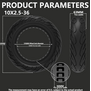 Solid Tire 10x2.5 Electric Scooter Wide (37mm Inner)
