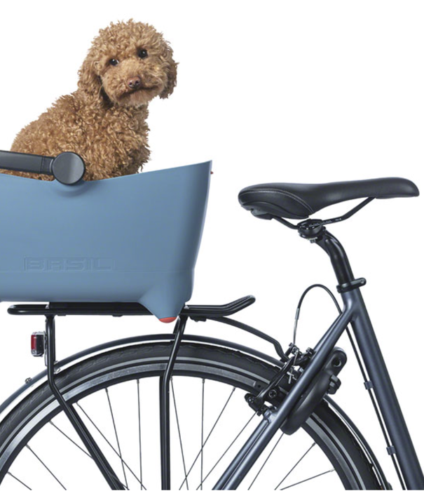 BASIL BASIL - BUDDY DOG BIKE BASKET FADED DENIM MIK - BG0384