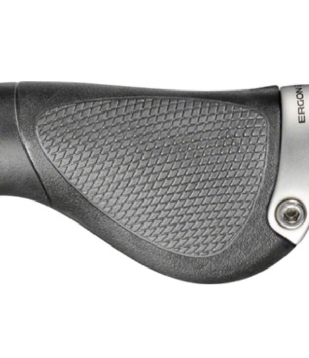 Ergon GP1 Grips - Lock-On, Twistshift, Large, Black/Gray