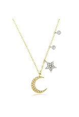MEIRA T 14k Moon & Star Necklace
