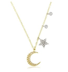 MEIRA T Moon & Star Necklace