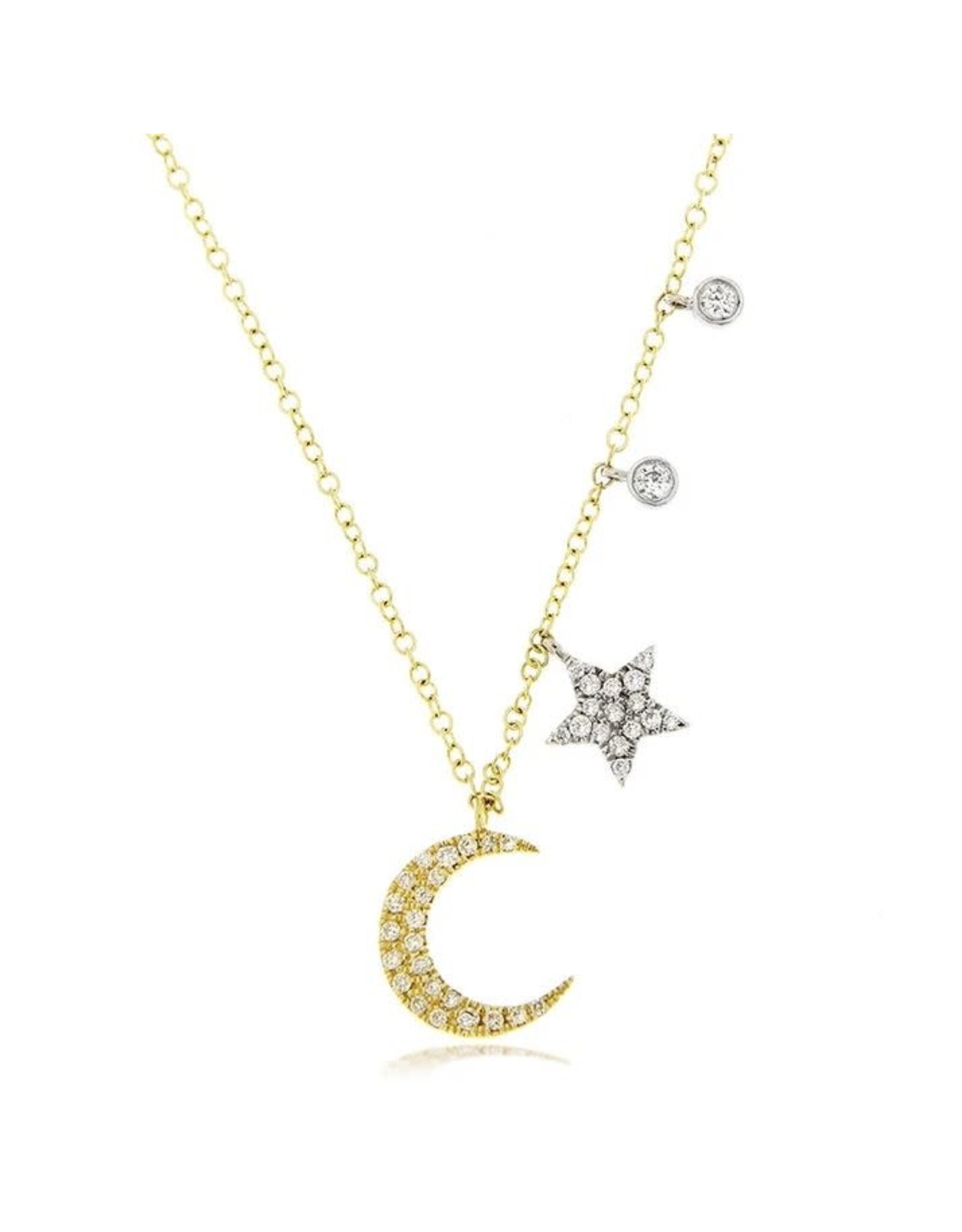 MEIRA T 14k Moon & Star Necklace