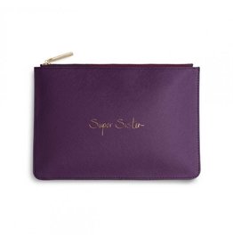 KATIE LOXTON PERF POUCH SUPER SISTER PURPLE BERRY