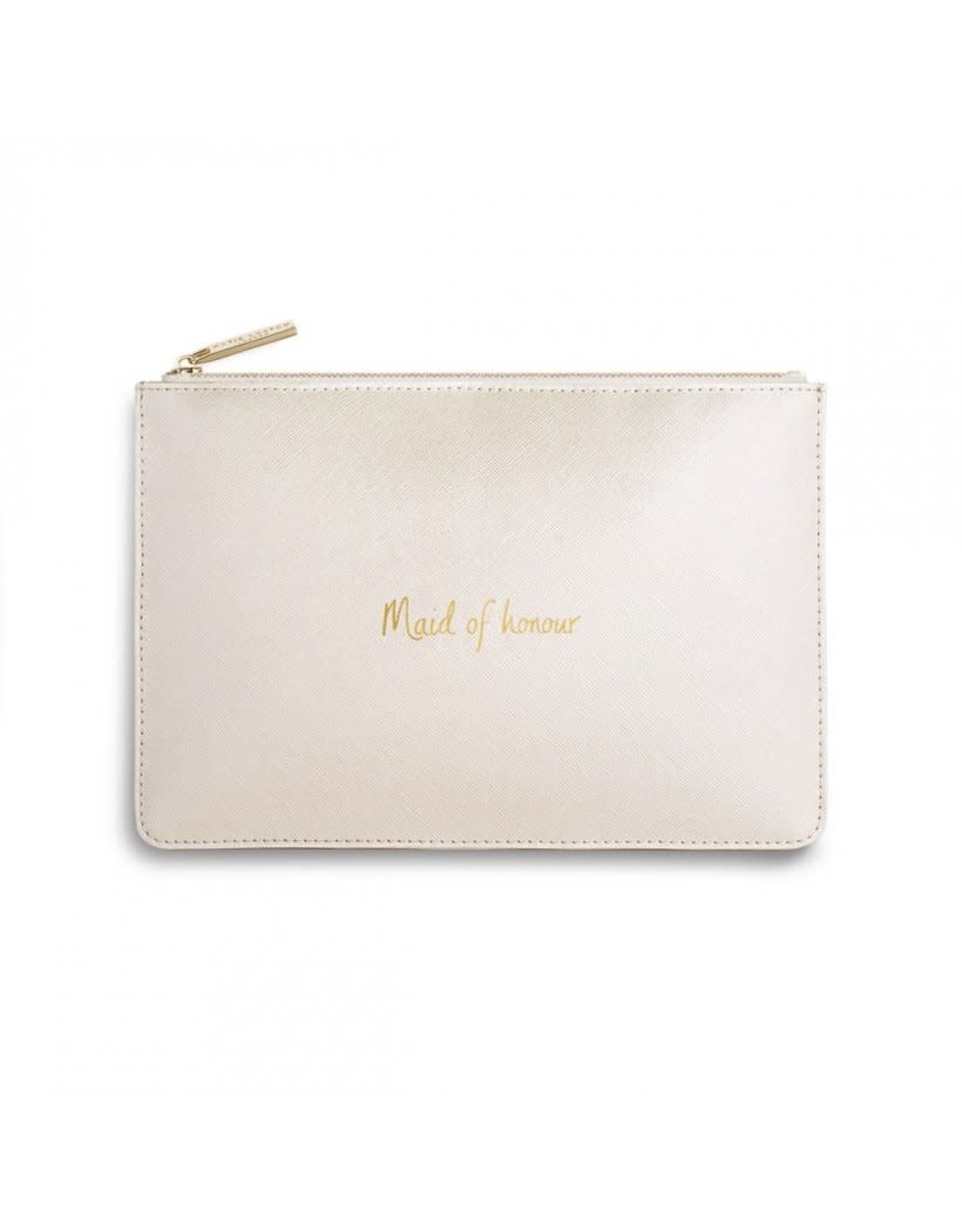 KATIE LOXTON MAID OF HONOR POUCH MTLC WHITE