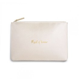 KATIE LOXTON MAID OF HONOR POUCH MTLC WHITE