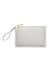 SECRET MSSG POUCH GREY BE HAPPY