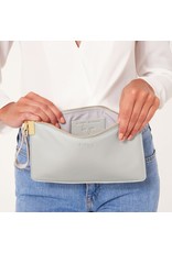 SECRET MSSG POUCH GREY BE HAPPY