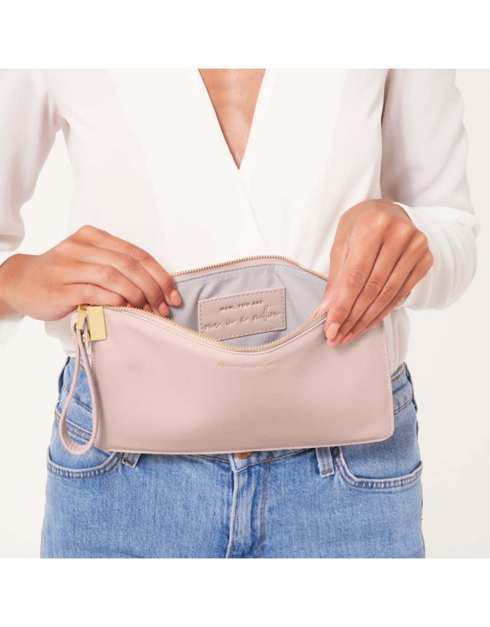 KATIE LOXTON SECRET MSSG POUCH MOM IN A MILLION PINK
