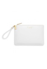 KATIE LOXTON SECRET MSSG POUCH WHITE